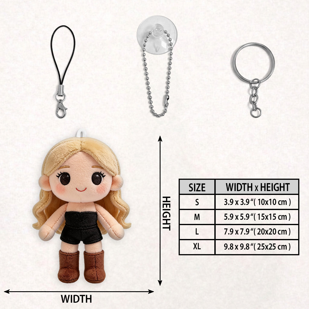 Just A Girl Who Loves Travelling - Personalized Travelling Plush Keychain