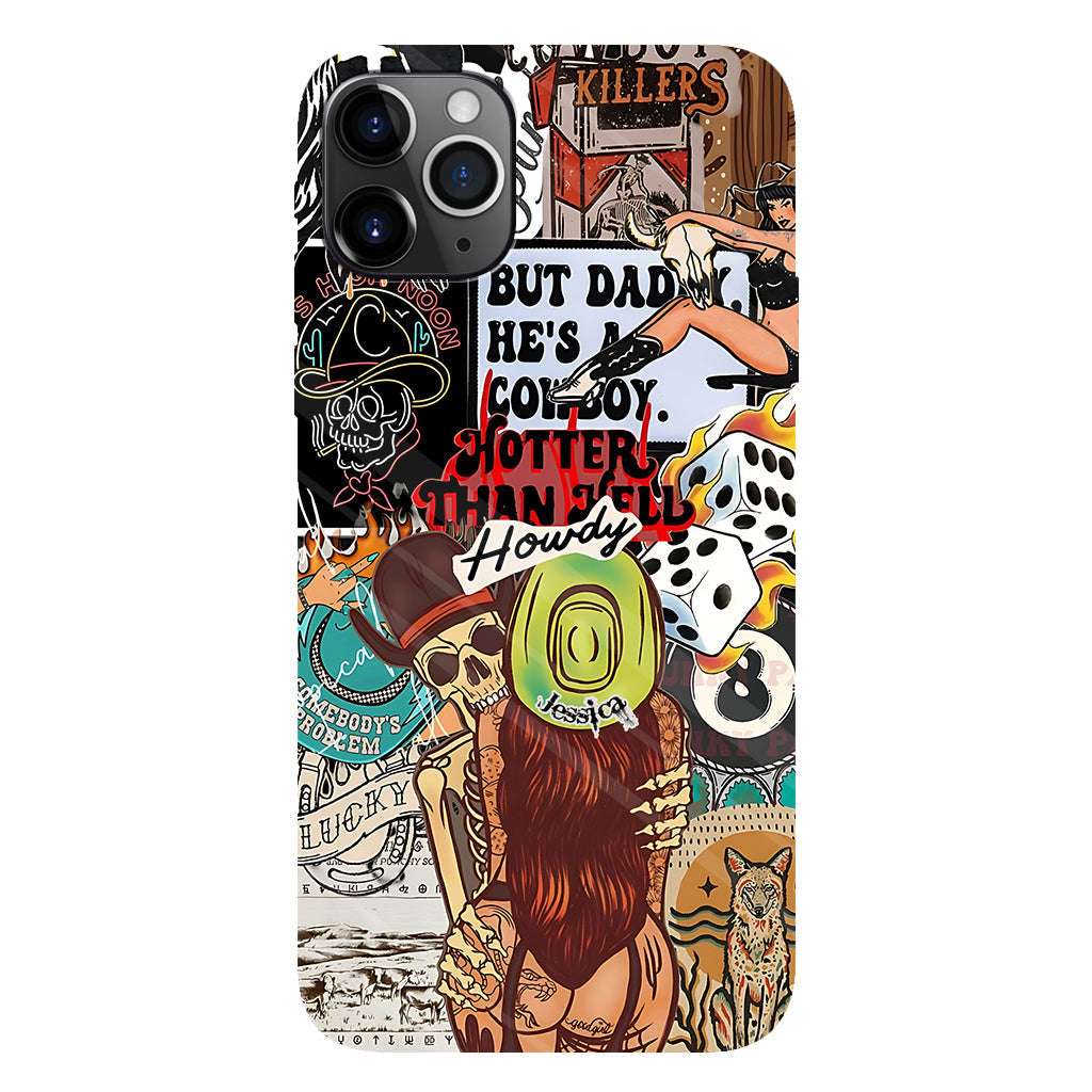 Howdy Cowgirl - Personalized Cowgirl Full Print Phone Case