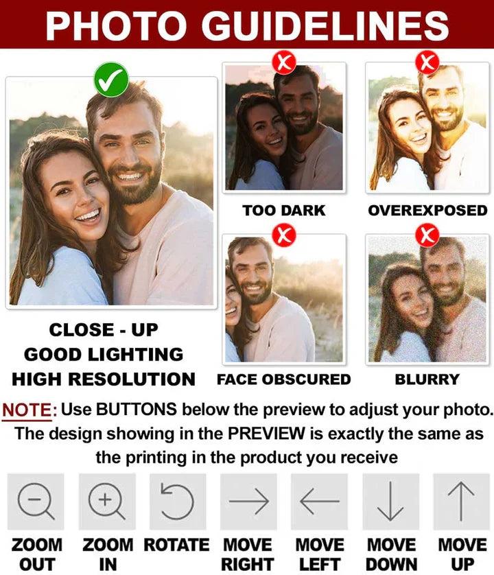 Personalized 2-Layer Wooden Car Visor Clip with Photo Heart Drive Safe I Love You, Unique Couple Gift