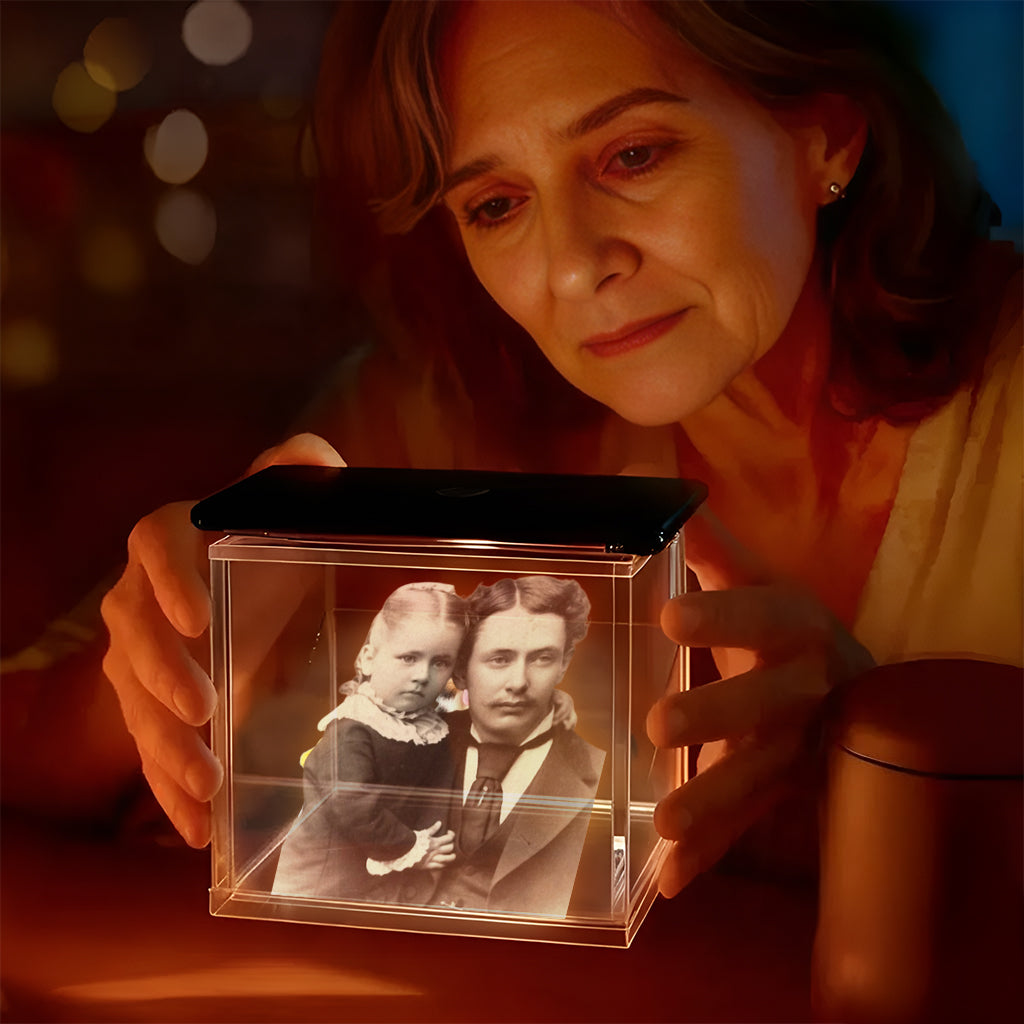 Custom Any Photo Always With You - Personalized Memorial 3D Memory Box