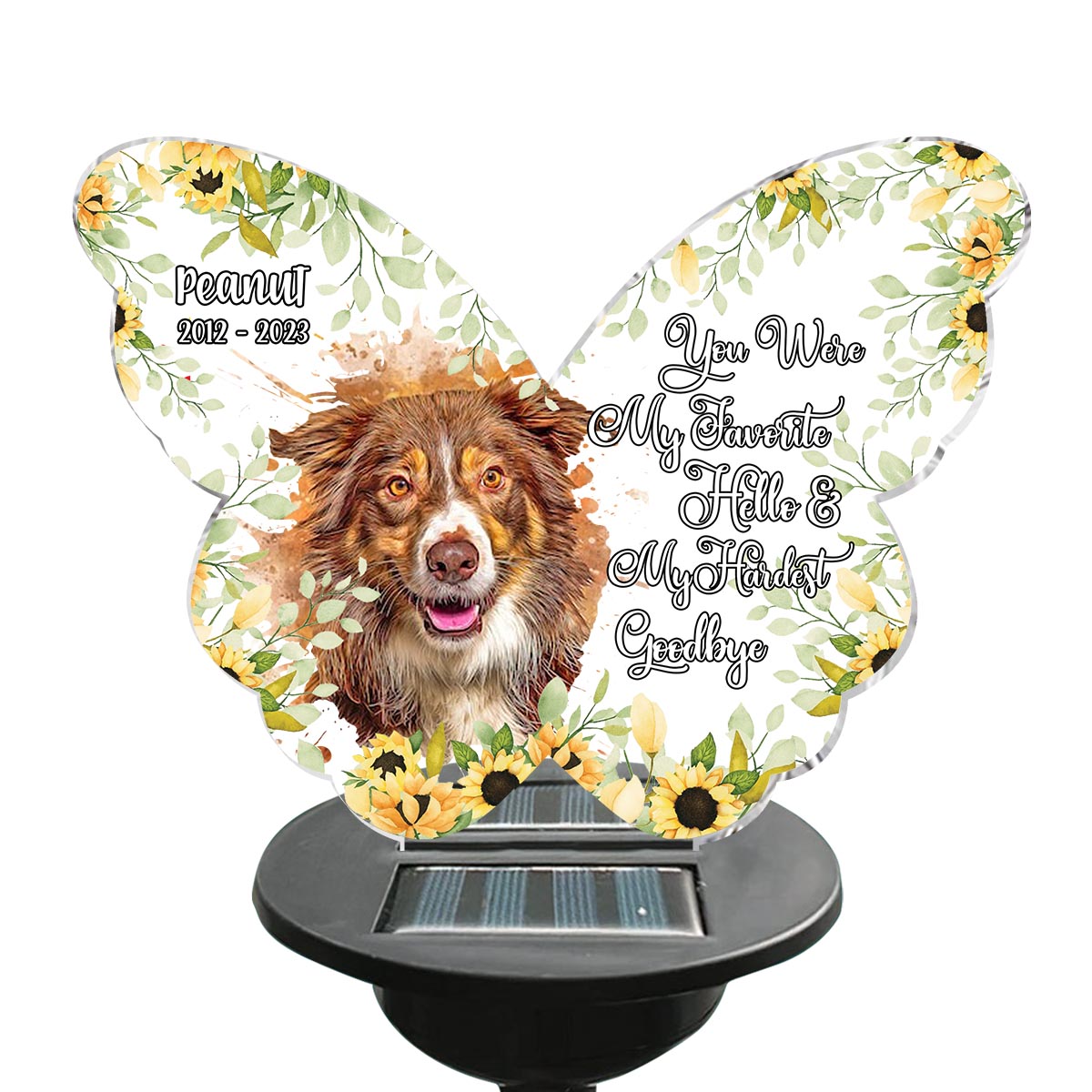 If Love Could Have Saved You - Personalized Dog Garden Solar Light