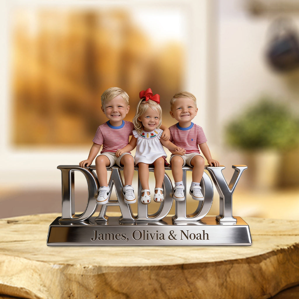 Custom Any Photo - Personalized Father Custom Shaped Acrylic Plaque