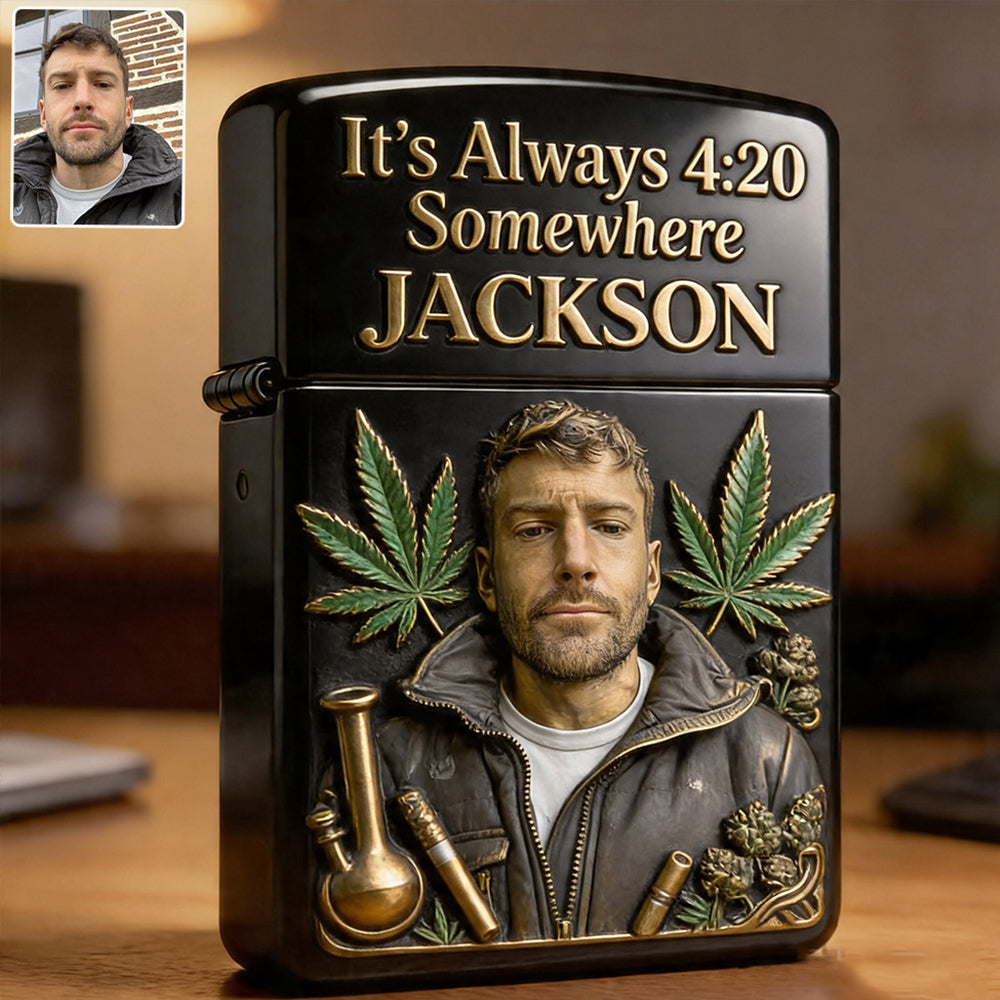 Cannabis Enthusiast, Custom From Any Photo - Personalized Weed Lighter