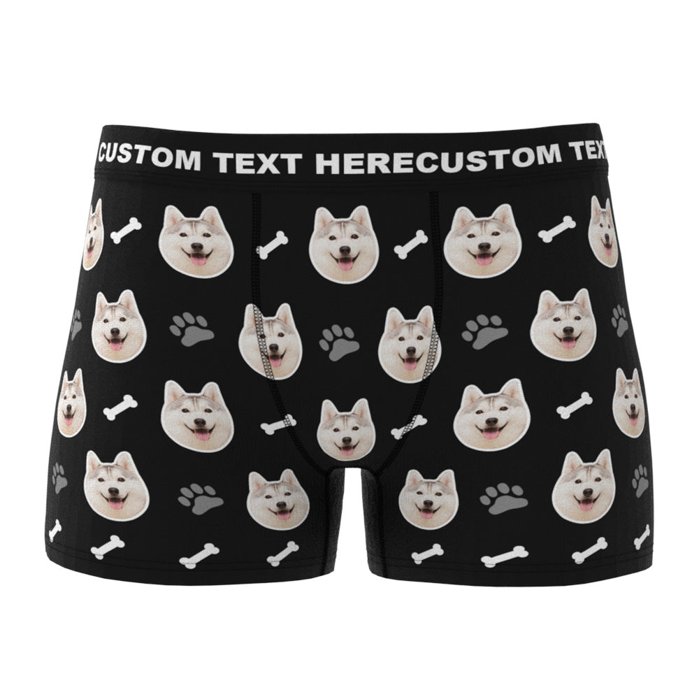 Custom Dog Face Boxers - Personalized Dog Men's boxer briefs