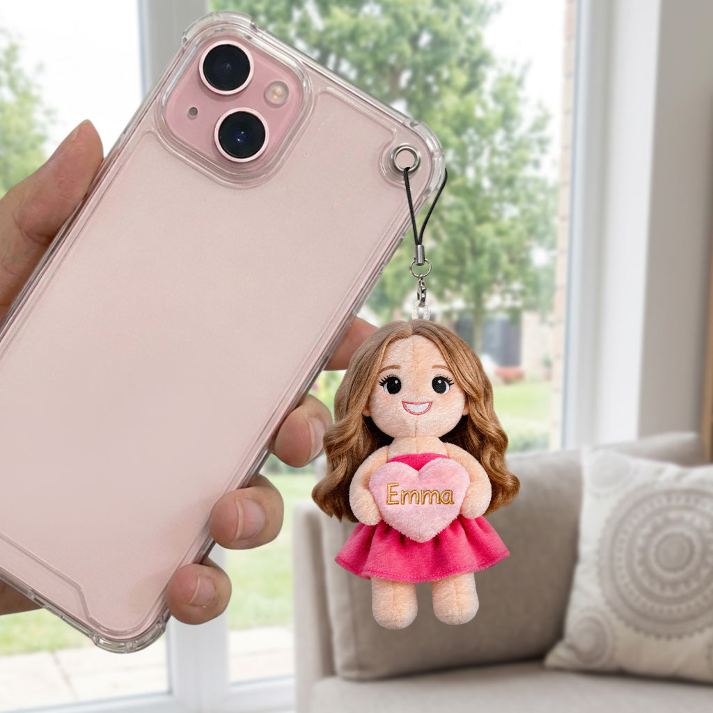 Custom Any Photo Unique Charm - Personalized Self Love Plush Keychain