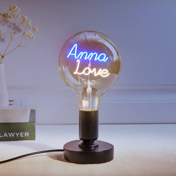 Any Name Light Bulbs - Personalized Any Name Light Bulbs Lamp