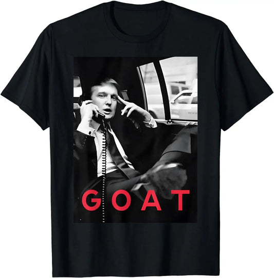 Goat Vote Trump 2024 Funny Support Republican Pro America T-Shirt Graphic T Shirts Men Clothing Streetwear T-shirt & Hoodie