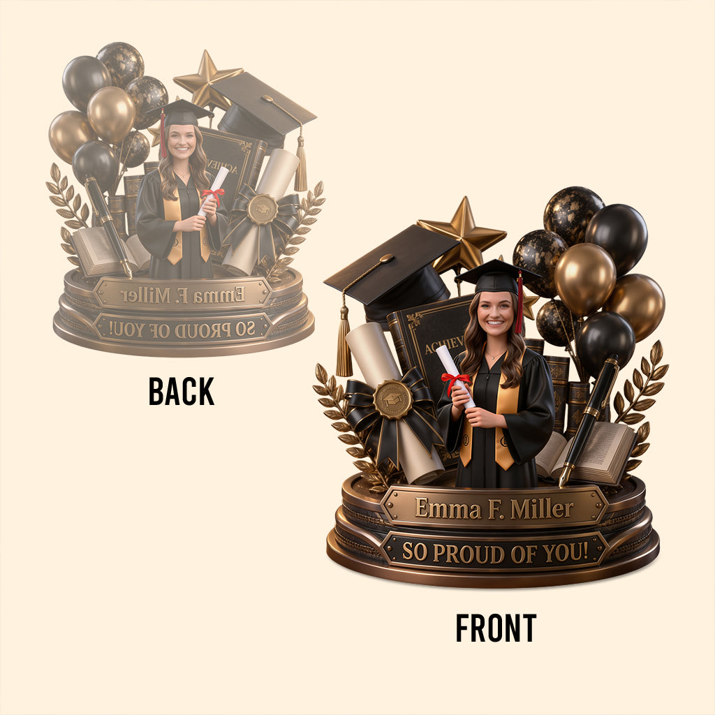Custom Any Photo Congratulation - Personalized Graduation Custom Shaped Acrylic Plaque
