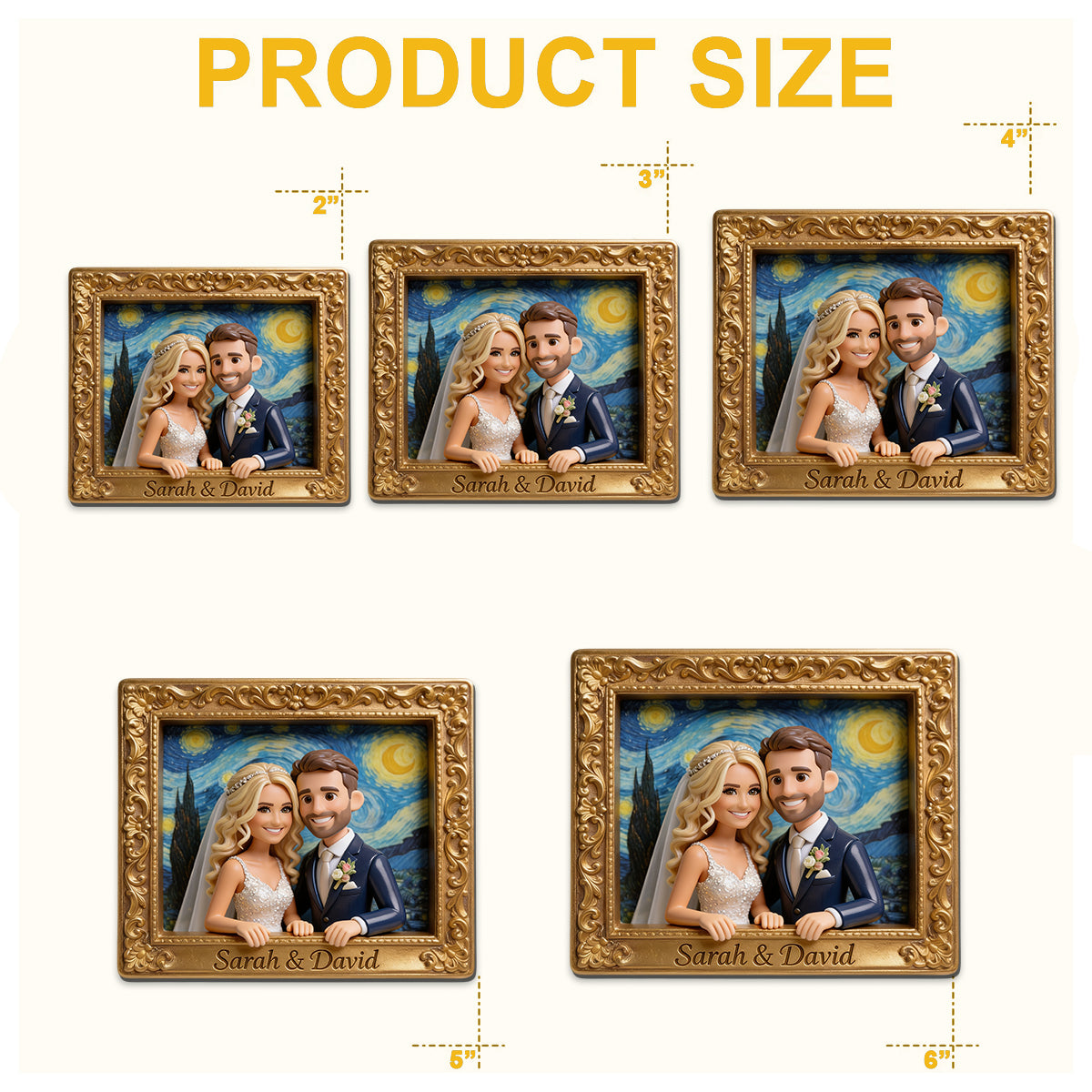 Custom Any Photo - Personalized Couple Magnet