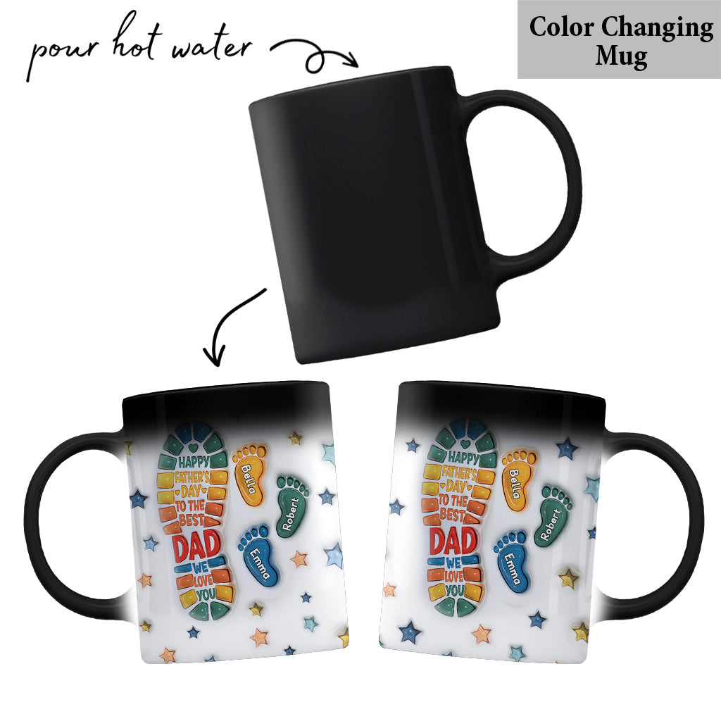 Happy Father's Day To The Best Dad - Personalized Father Mug