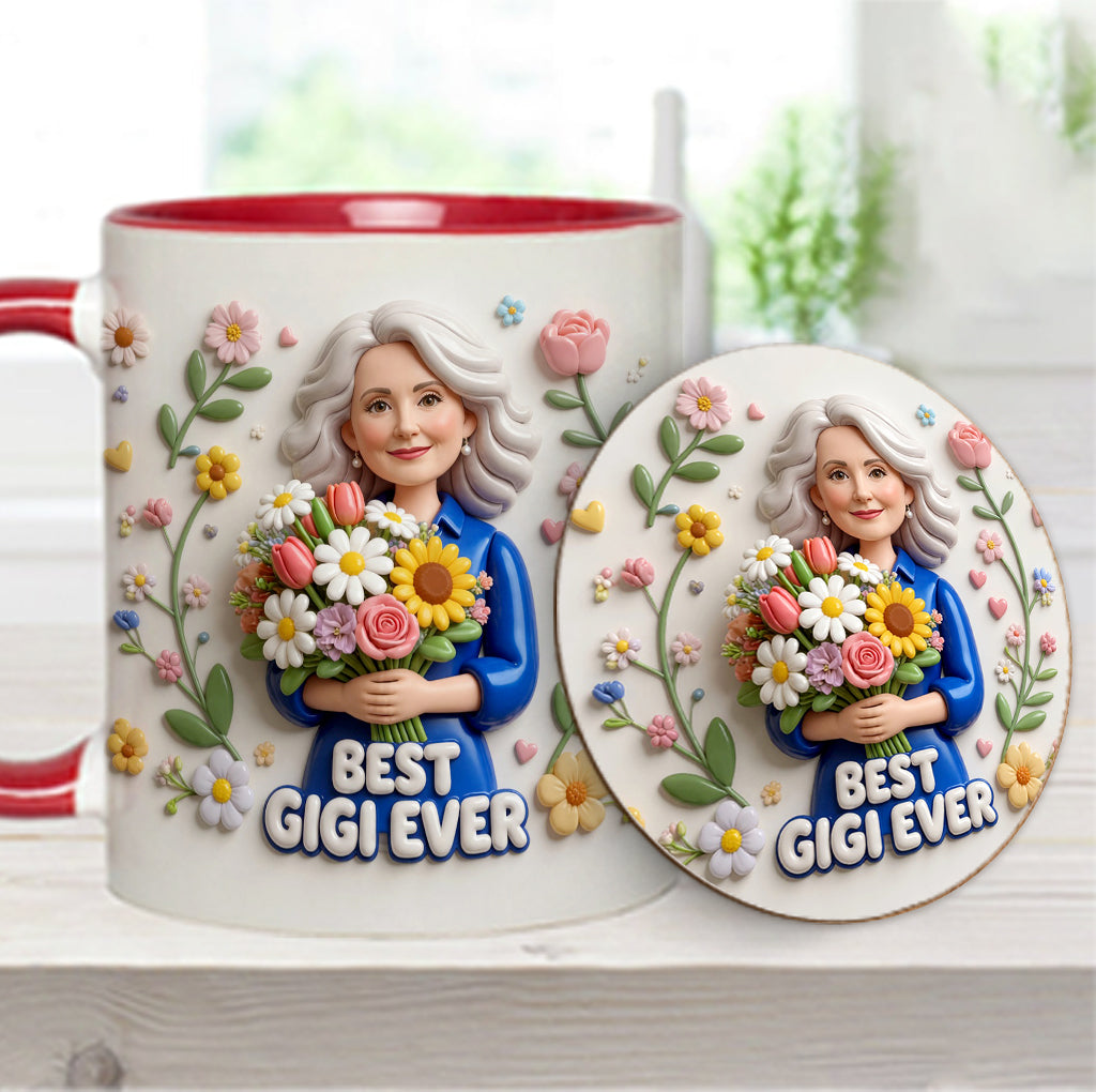 Custom Any Photo - Personalized Mother Accent Mug & Coaster