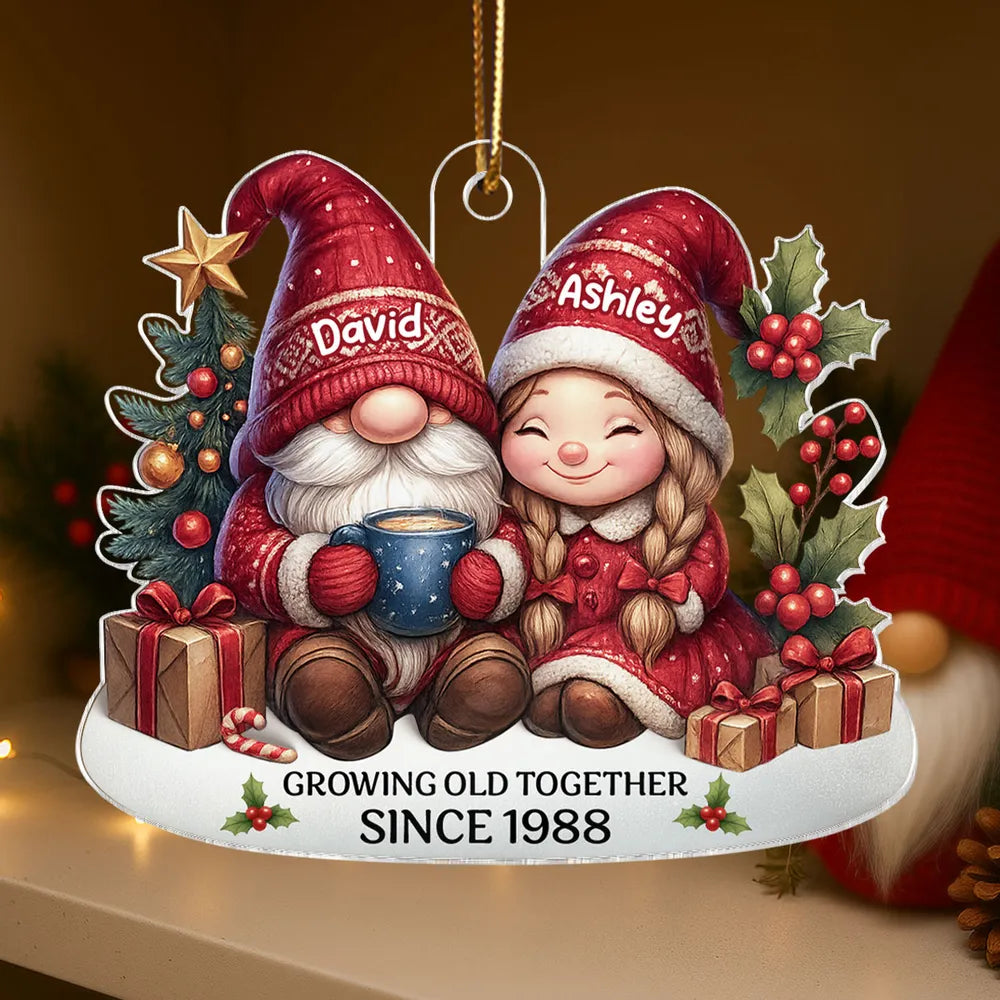 To My Forever Love - Custom Couple's Acrylic Ornament, Personalized Love Gift