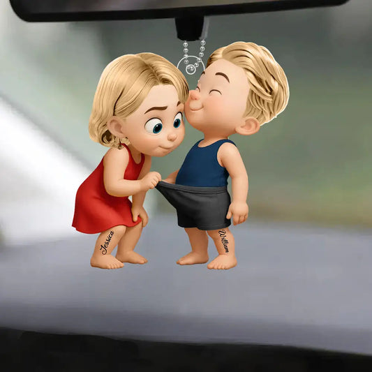 "Annoying You Forever – Personalized Cartoon Car Charm"