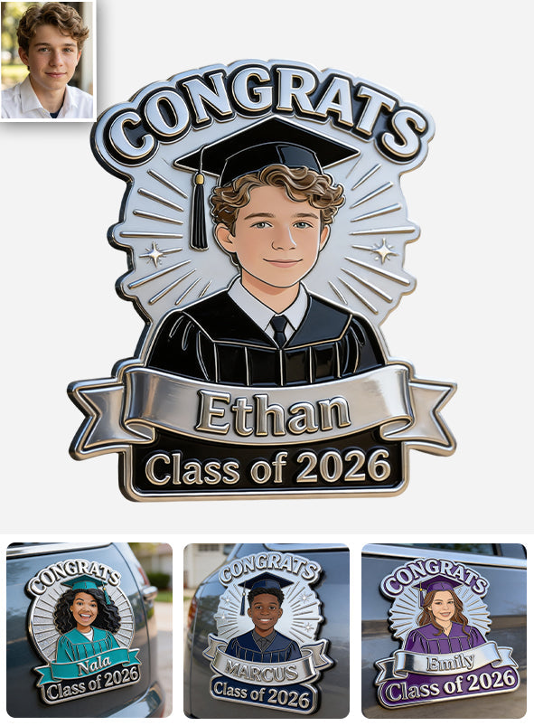 Class Of 2026 - Personalized Graduation Magnet