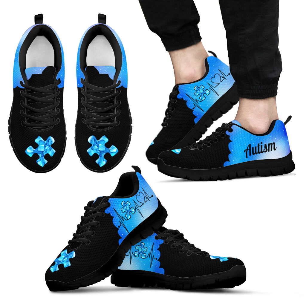 Heart Beat Autism Awareness Autism Awareness Sneakers 0622