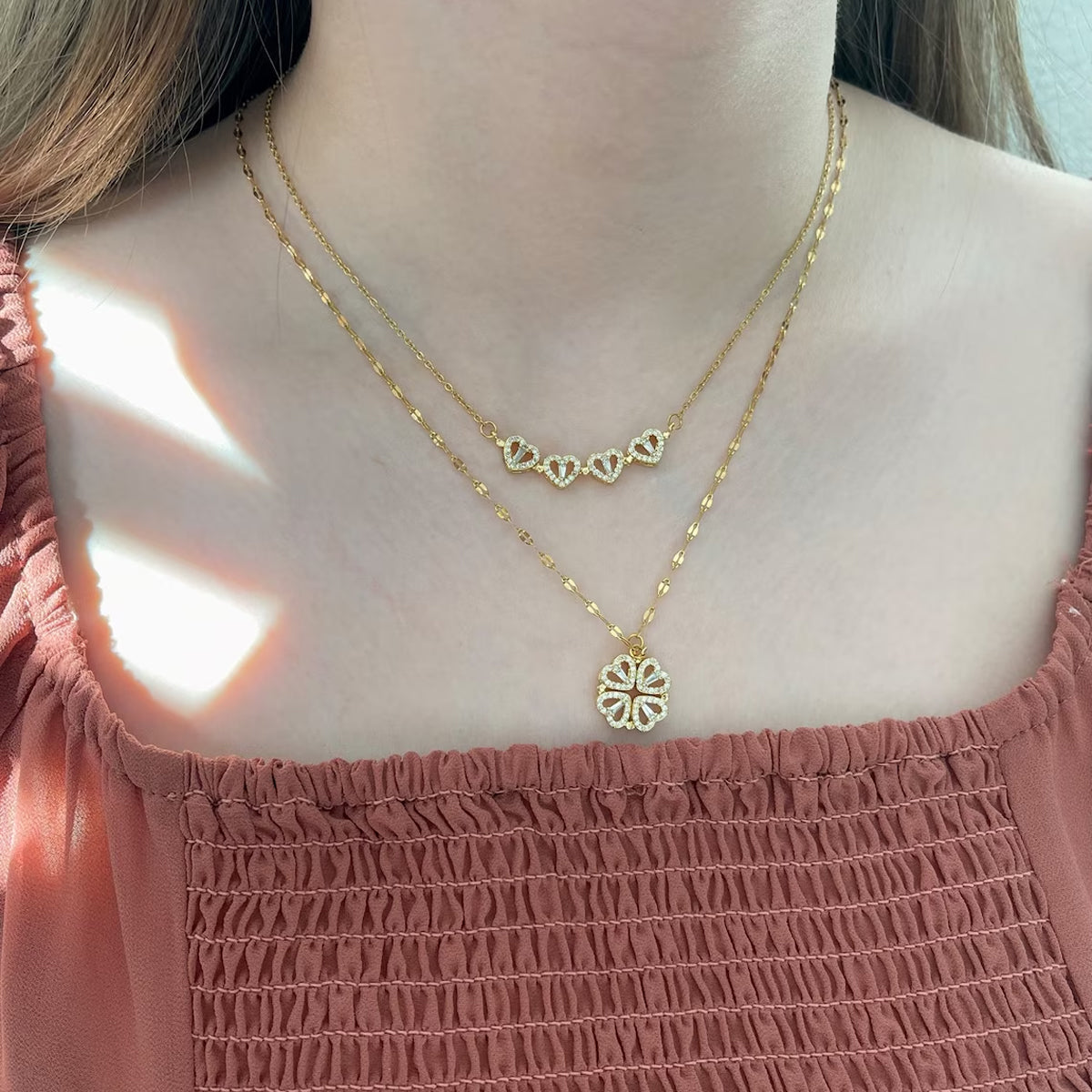 Four Leaf Clover Necklace - Four Leaf Clover Necklace