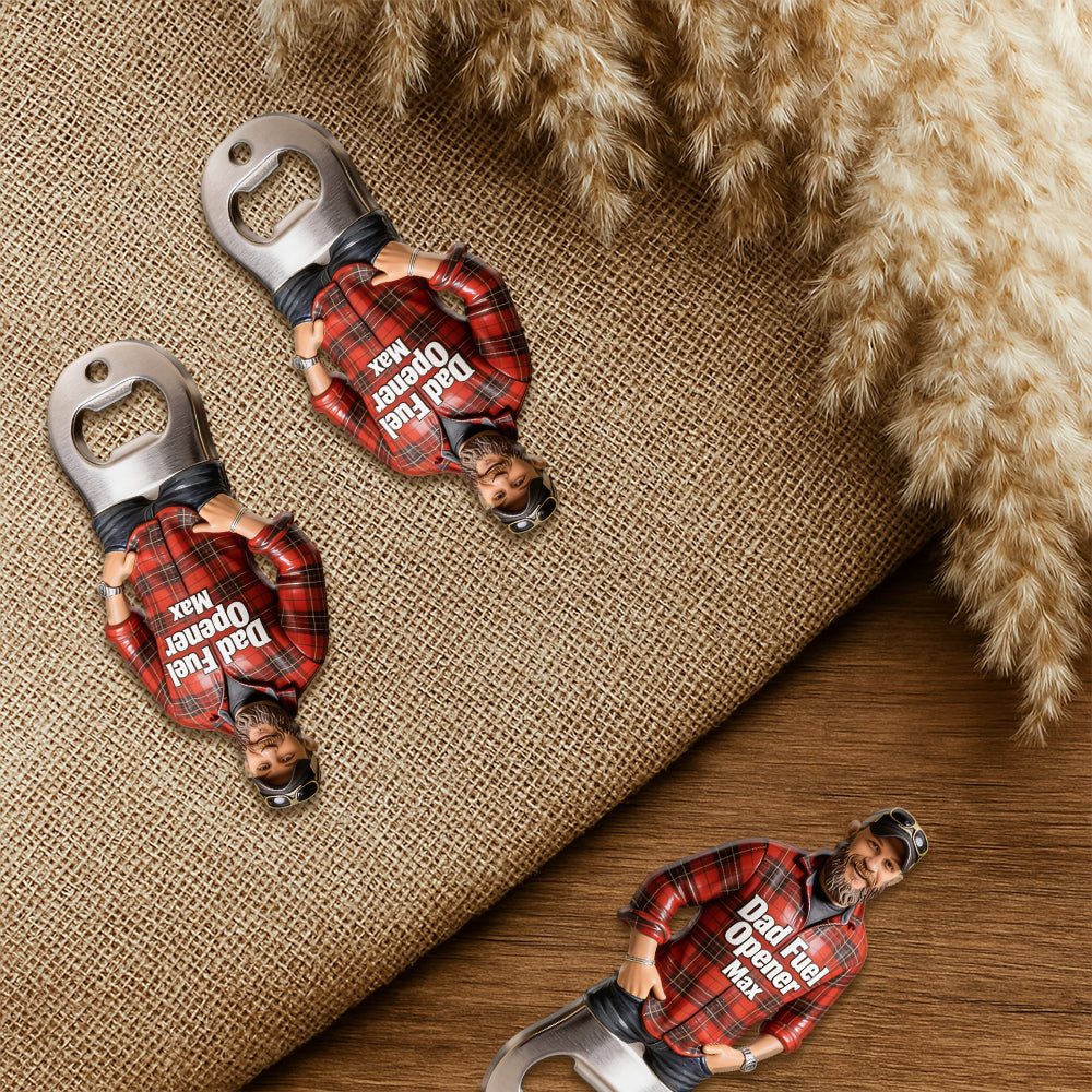 Dad Fuel - Personalized Father Bottle Opener
