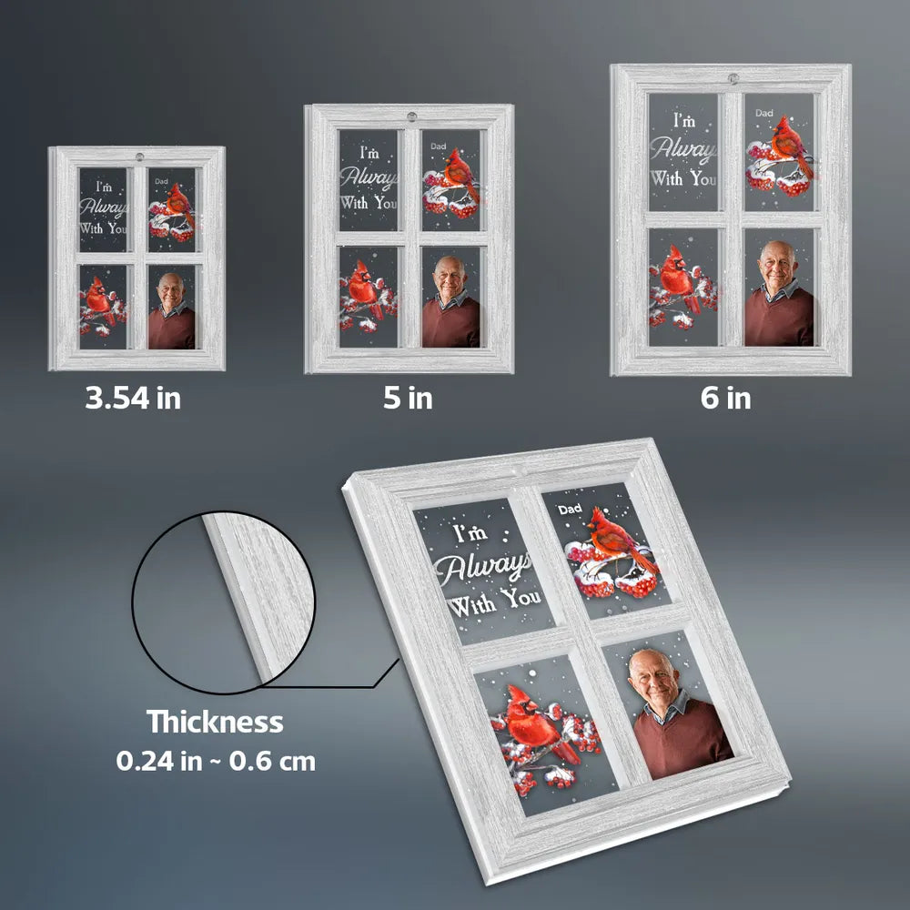 Personalized Memorial Cardinal Ornament - Cherish the Memory of Loved Ones