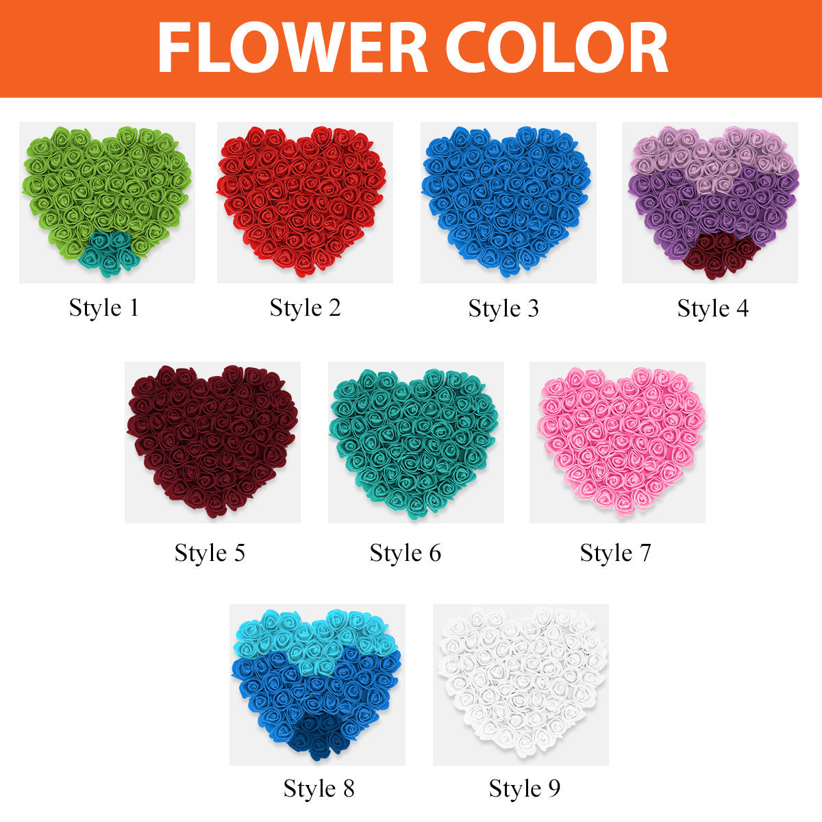 Grandchildren Fill A Space In Your Heart - Personalized Grandma Flower Shadow Box