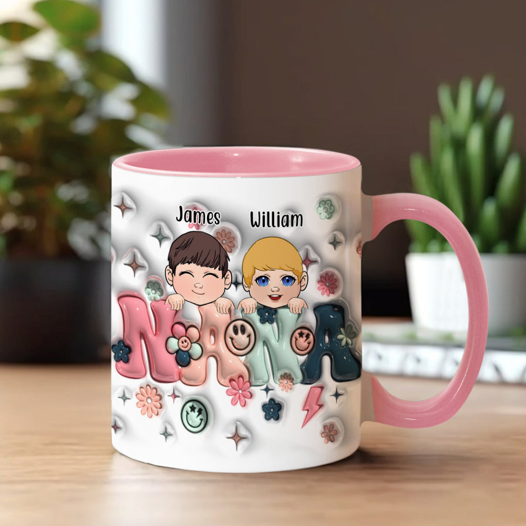 Best Grandma/Nana/Mimi Ever - Gift for grandma - Personalized Accent Mug