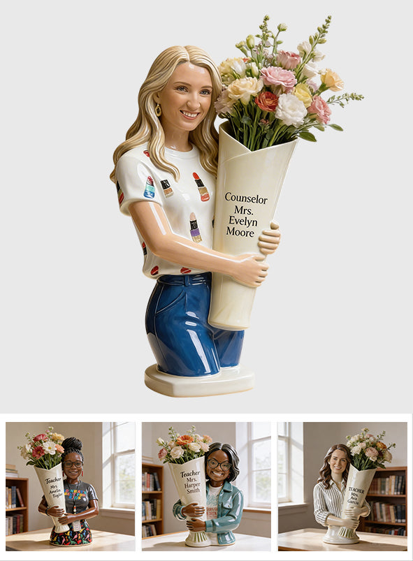 Custom Any Photo - Personalized Teacher Acrylic Pot