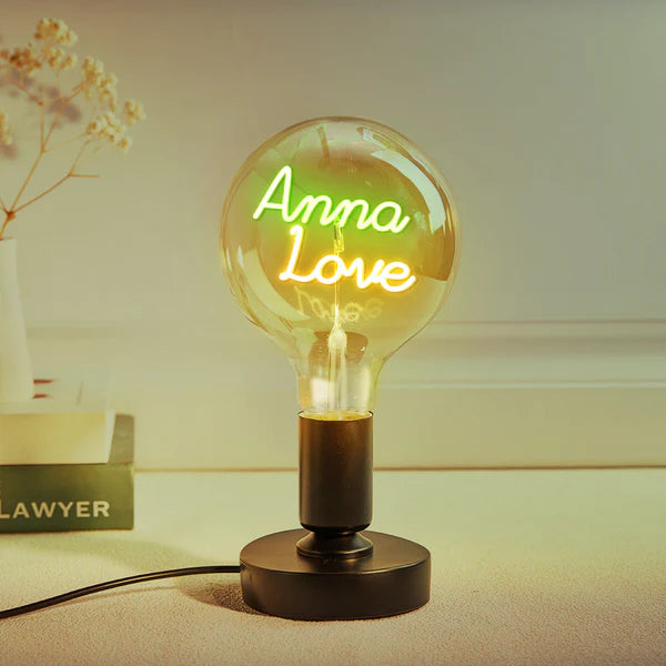 Any Name Light Bulbs - Personalized Any Name Light Bulbs Lamp