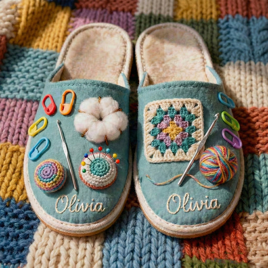 Hooked on Yarn - Personalized Crocheting Slippers
