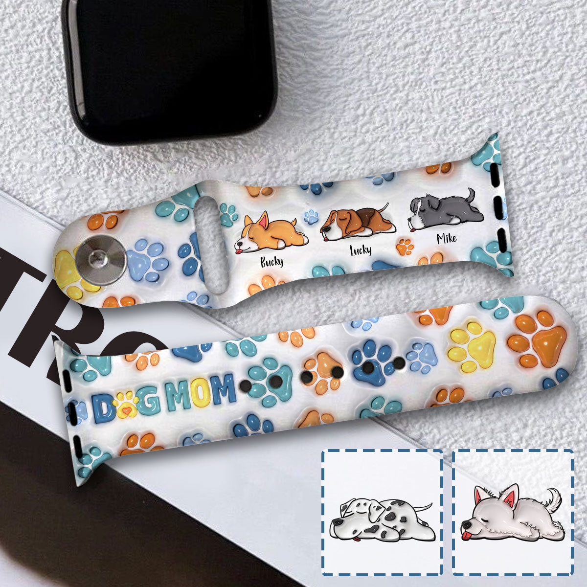 Best Dog Dad/ Mom Ever - Personalized Dog Apple Watch Band