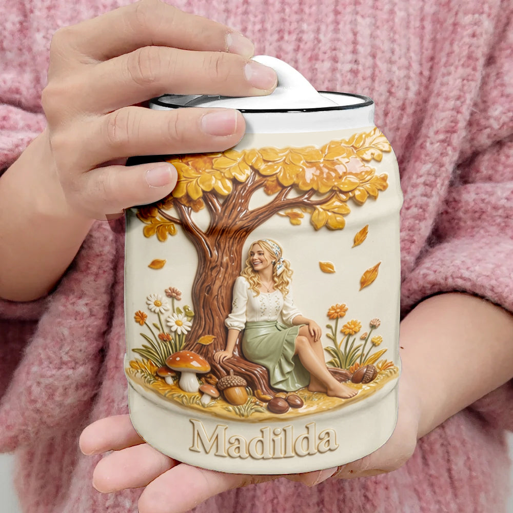 Autumn Garden - Personalized Self Love Cookie Jar