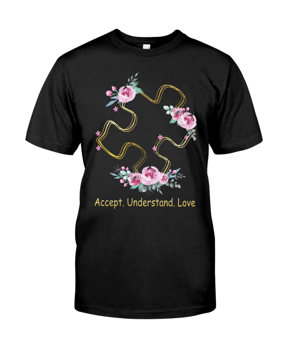 Accept Understand Love - Autism Awareness T-shirt and Hoodie 0520