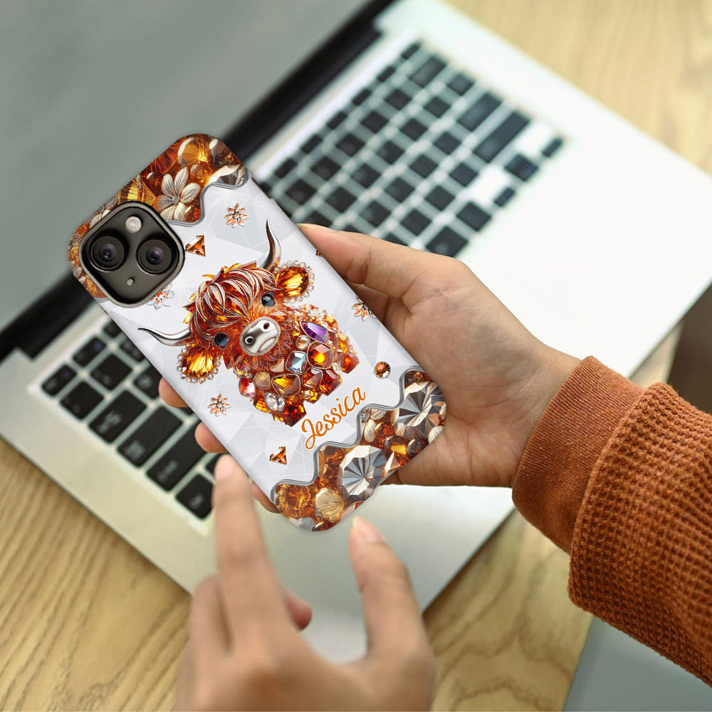 Just A Girl Who Loves Highland Cows - Personalized Full Print Phone Case