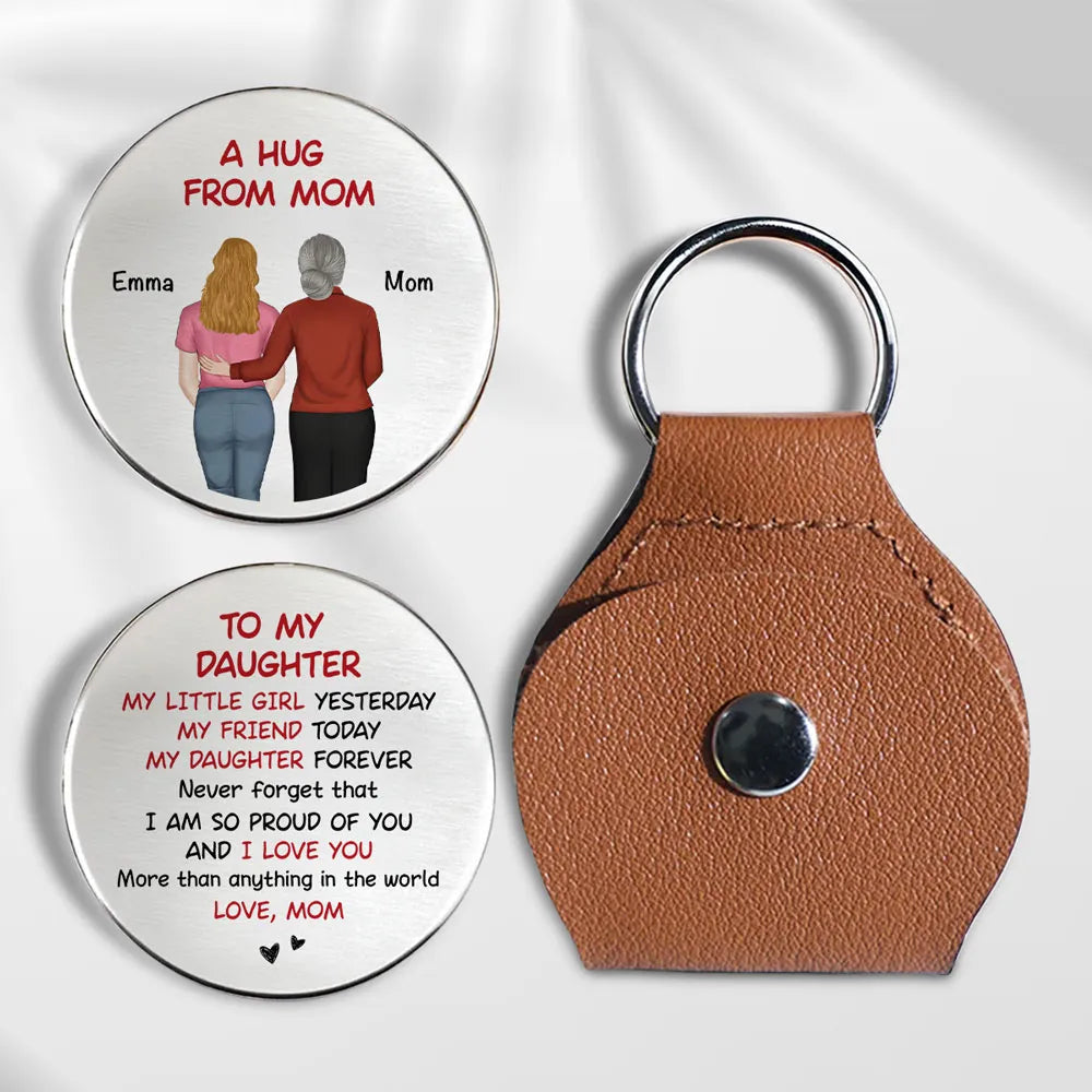 Pocket Hug from Mom to Daughter – A Heartfelt Token of Love, Perfect Gift to Carry Warmth Anywhere