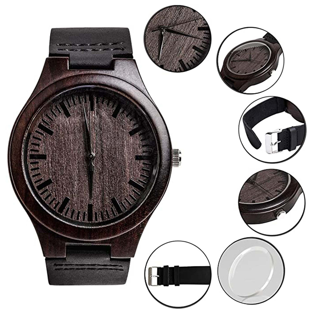 I Love You - Personalized Couple Personalized Engraved Wooden Watch