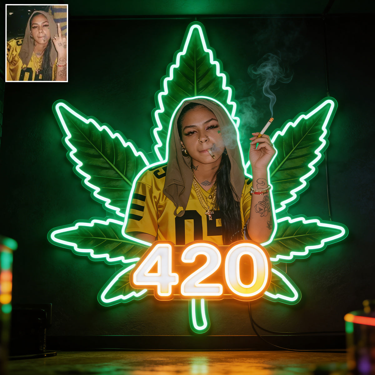 High Life Neon Light - Personalized Weed LED Light Acrylic Sign
