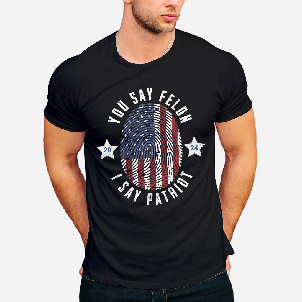 Felon for President, Conservatives Shirt, Anti Government Shirt, Patriot Shirt, Republican Shirt, Anti Democrat Shirt, USA Flag Shirt