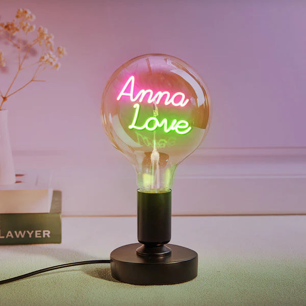 Any Name Light Bulbs - Personalized Any Name Light Bulbs Lamp