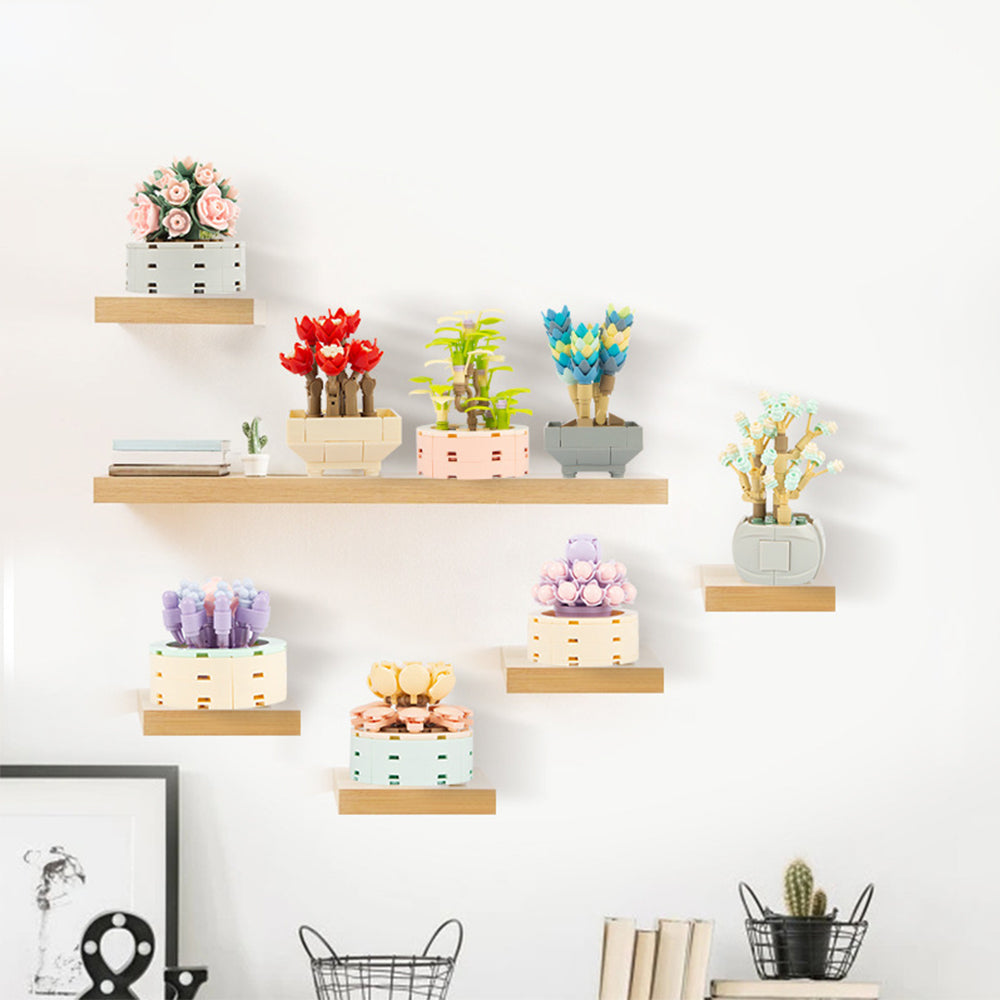 Botanical Flower Building Bricks - Personalized Botanical Flower Building Bricks