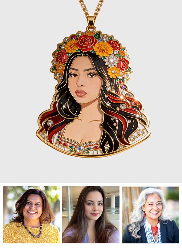 Cinco de Mayo Fiesta - Personalized Cinco de Mayo Pendant Necklace & Earrings Set