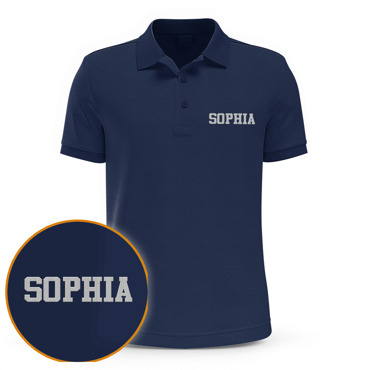 Custom Name - Personalized granddaughter Embroidered Polo Shirt