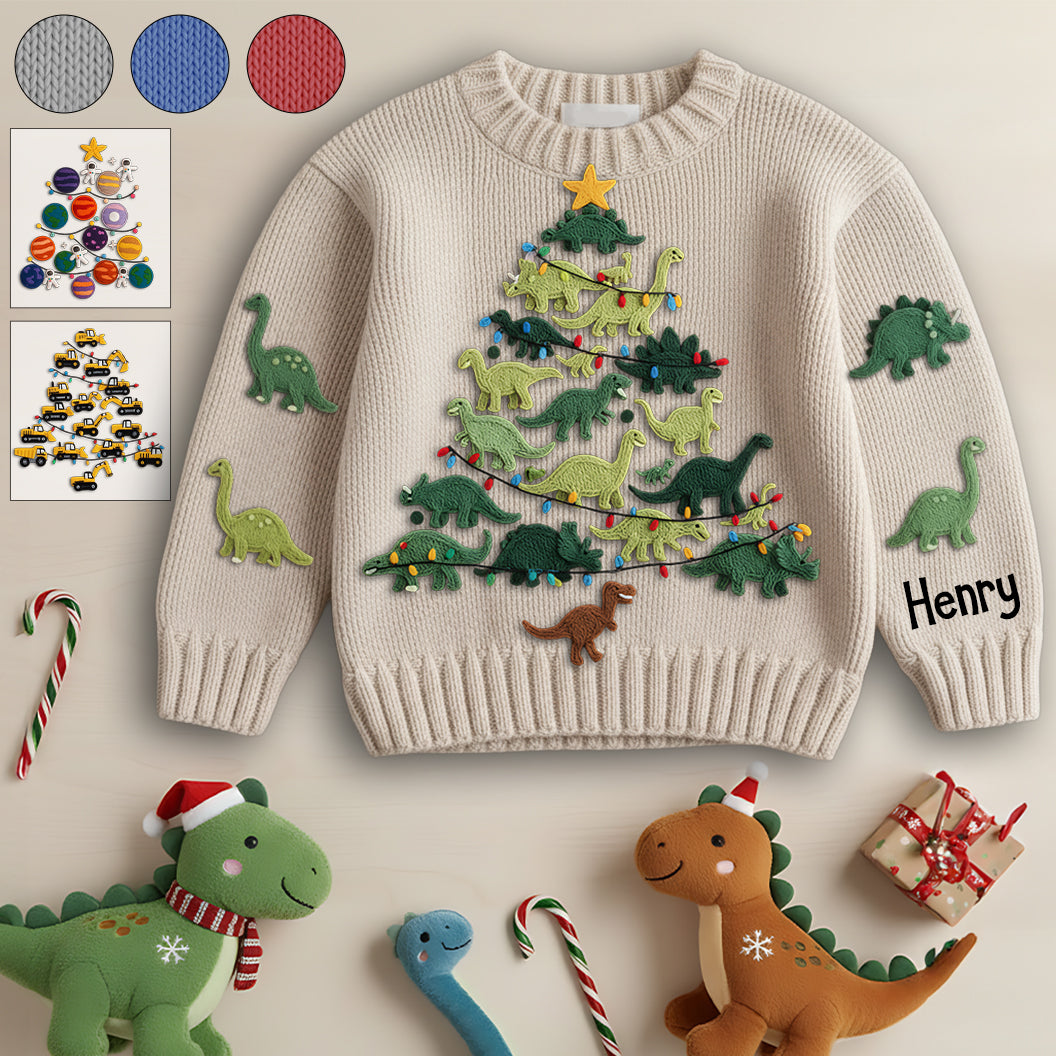Amazing Christmas Perfect Gift For Kids - Personalized Kid Ugly Sweater