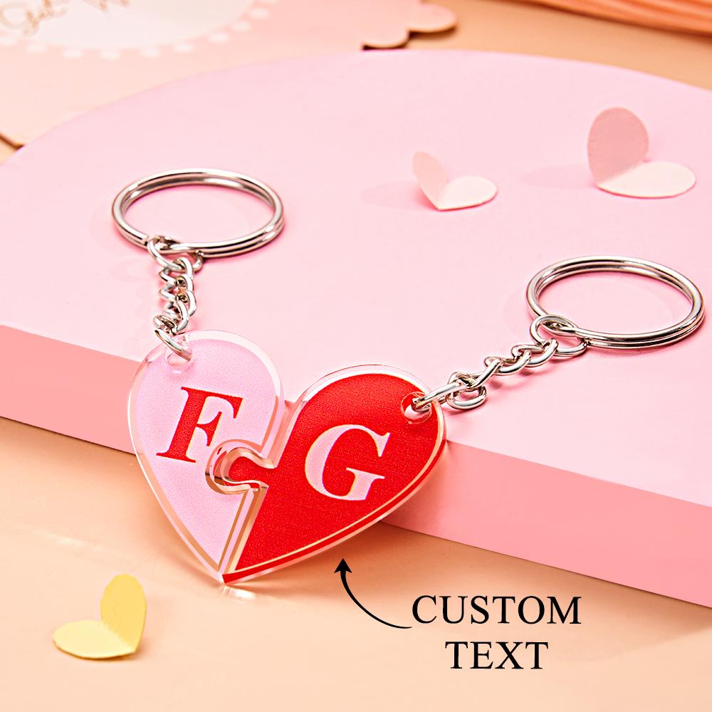 Any Name - Personalized Couple Keychain Puzzle