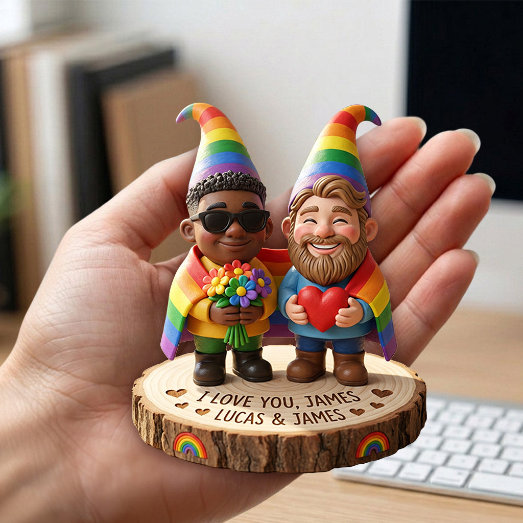 Custom Any Couple Photo - Personalized LGBT Support Premium 3D Figurine