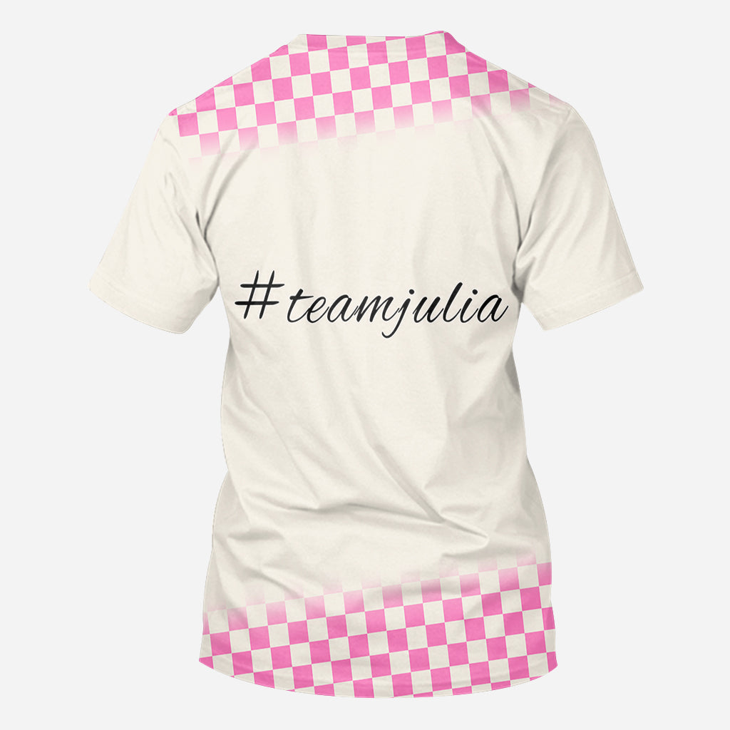 In October We Wear Pink - Personalized Breast Cancer Awareness All Over Shirt