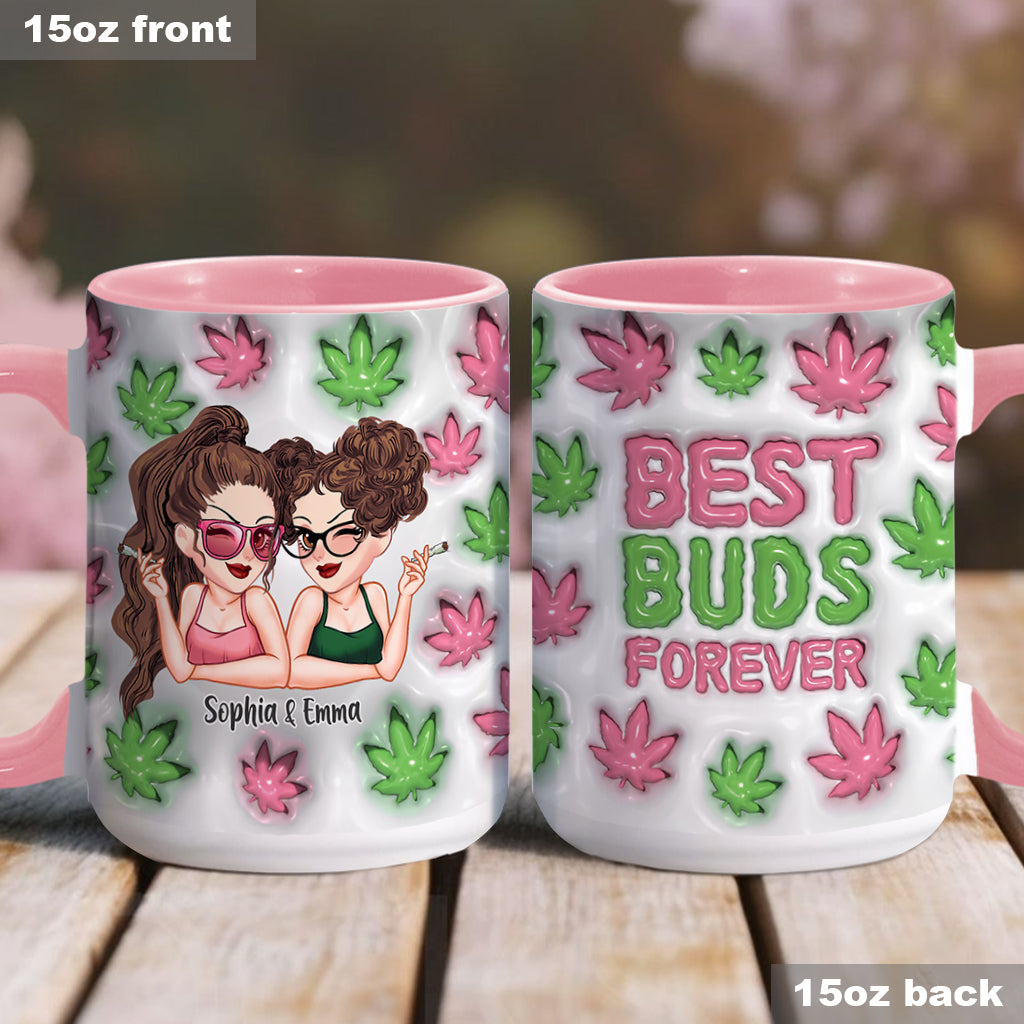 Best Buds Forever - Personalized Weed Accent Mug