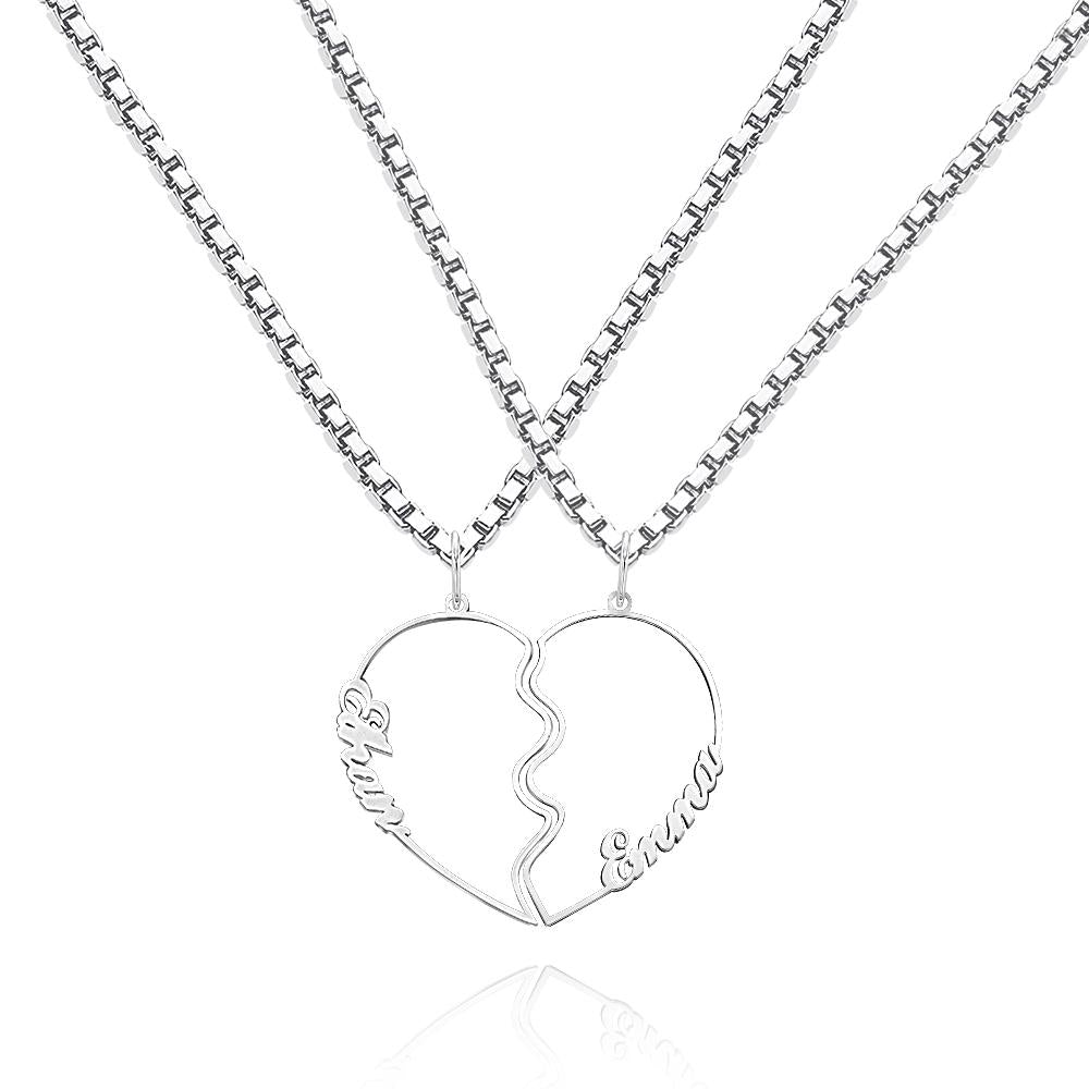 Any Name Heart - Personalized Couple Name Heart Necklace