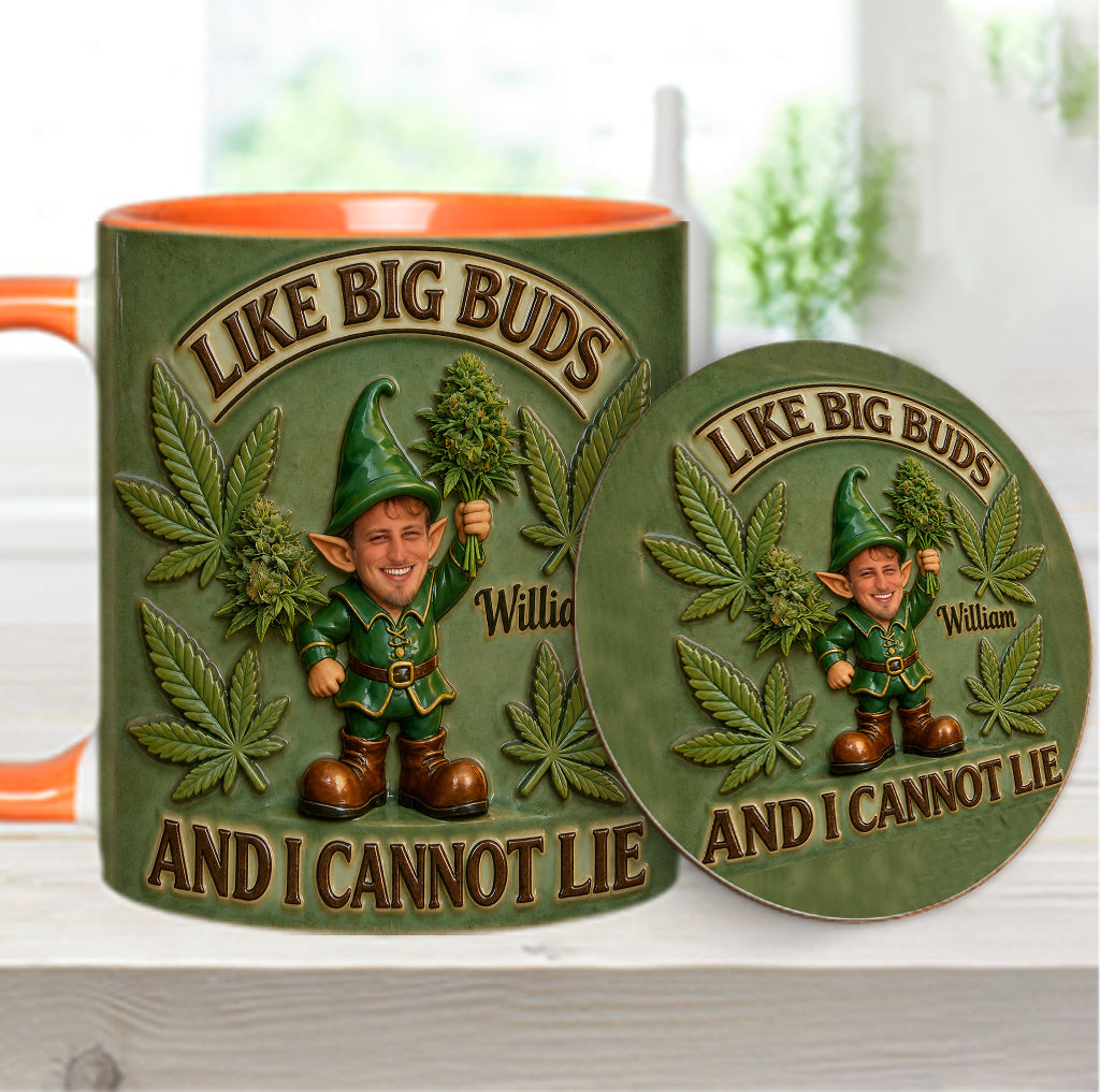 I Like Big Buds - Personalized Weed Accent Mug & Coaster