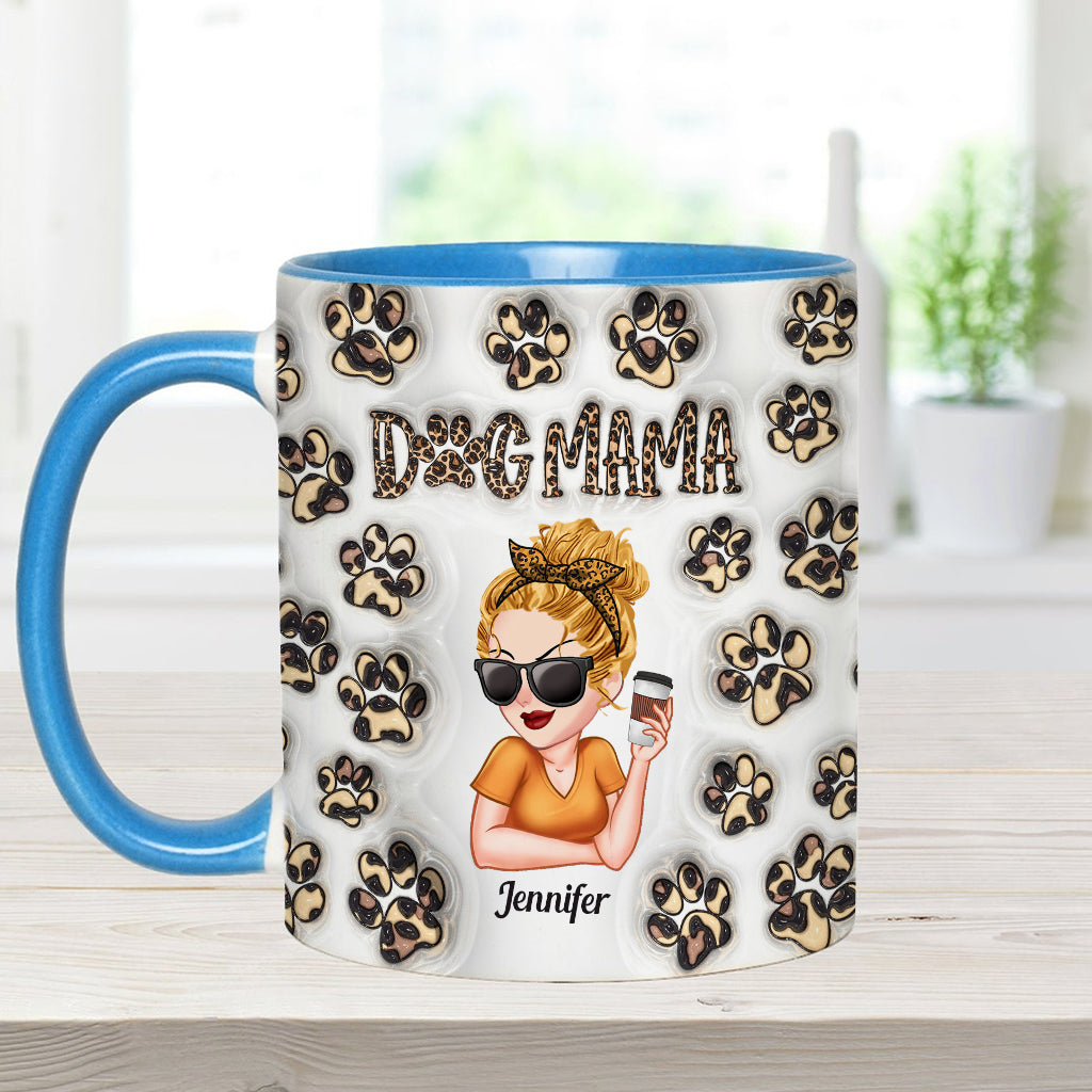 Baby Highland Cow Western Style - Personalized Dog Accent Mug