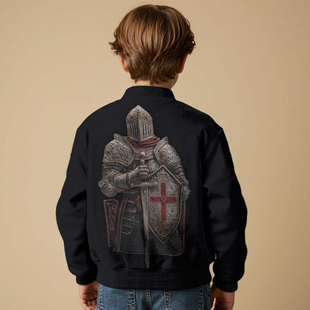 Knight Of God - Personalized Christian Varsity Jacket