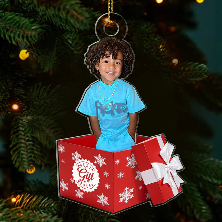 Personalized Best Gift Box Ornament - Treasure Your Loved Ones Forever