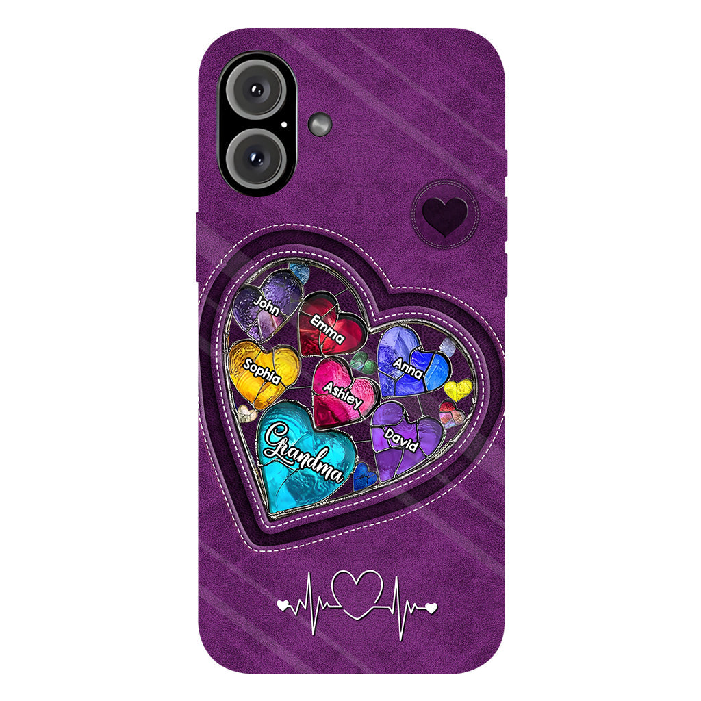 Grandma's Mom's Sweethearts - Personalized Grandma Full Print Phone Case